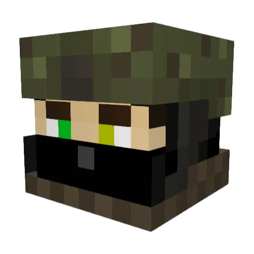 Mingyan114 Minecraft avatar head, 3D render