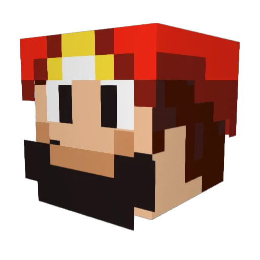 MinhAnT Minecraft avatar head, 3D render