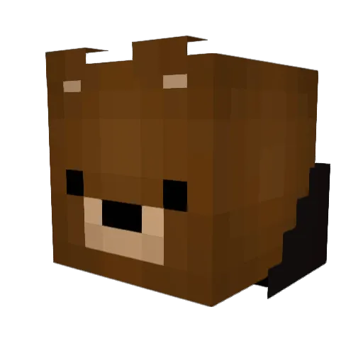Mini1307 Minecraft avatar head, 3D render