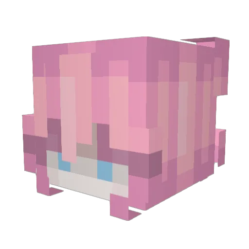 Mini98eb Minecraft avatar head, 3D render