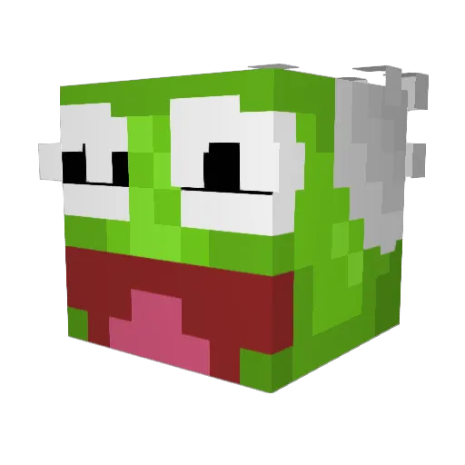 MiniAgostinho Minecraft avatar head, 3D render