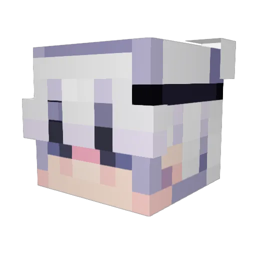 MiniAnarchy Minecraft avatar head, 3D render