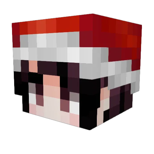 MiniBean05 Minecraft avatar head, 3D render