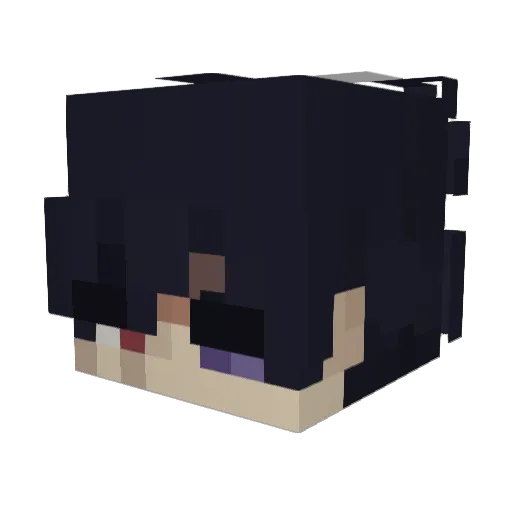 MiniBiffi_ Minecraft avatar head, 3D render
