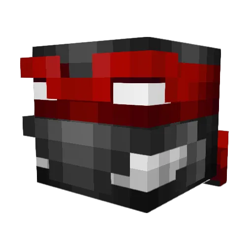 MiniBorgen Minecraft avatar head, 3D render