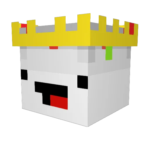 MiniBukdahlV1 Minecraft avatar head, 3D render