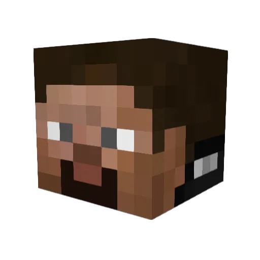 MiniCacti Minecraft avatar head, 3D render