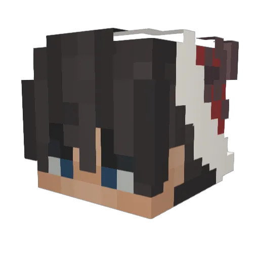 MiniChaek_UwU Minecraft avatar head, 3D render
