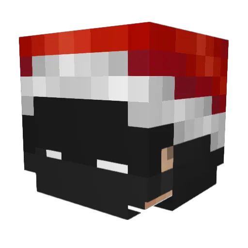 MiniCycline Minecraft avatar head, 3D render