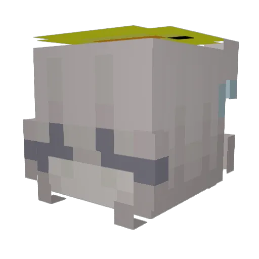MiniDominos Minecraft avatar head, 3D render