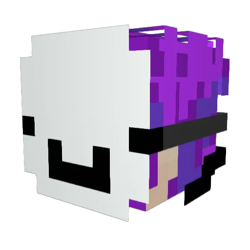 MiniDream1905 Minecraft avatar head, 3D render