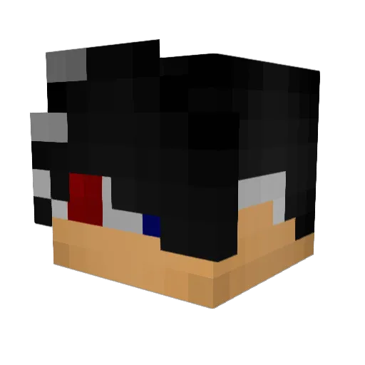 MiniDuke Minecraft avatar head, 3D render