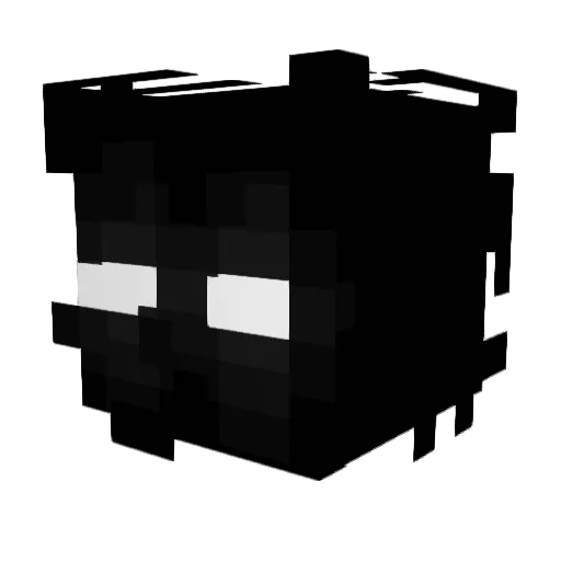 MiniERod Minecraft avatar head, 3D render