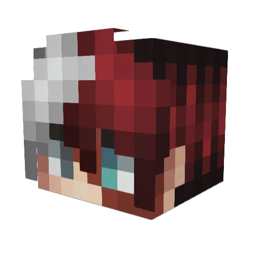 MiniFinz Minecraft avatar head, 3D render