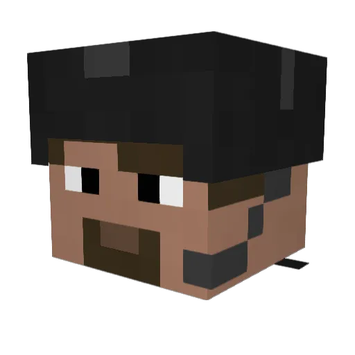 MiniGui98 Minecraft avatar head, 3D render