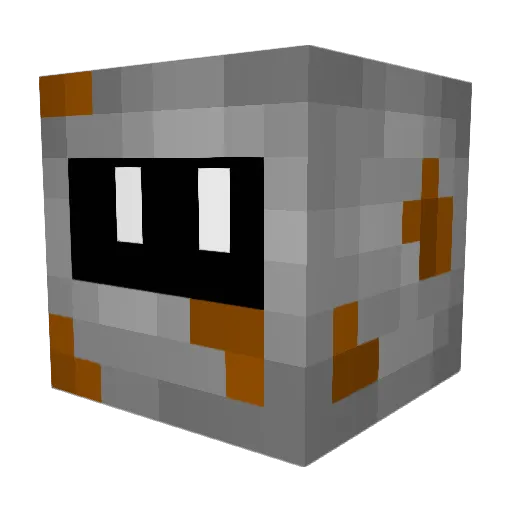 MiniKrusher Minecraft avatar head, 3D render