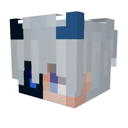 MiniManCan Minecraft avatar head, 3D render