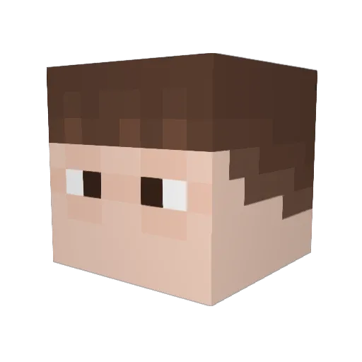 MiniManzorrito Minecraft avatar head, 3D render