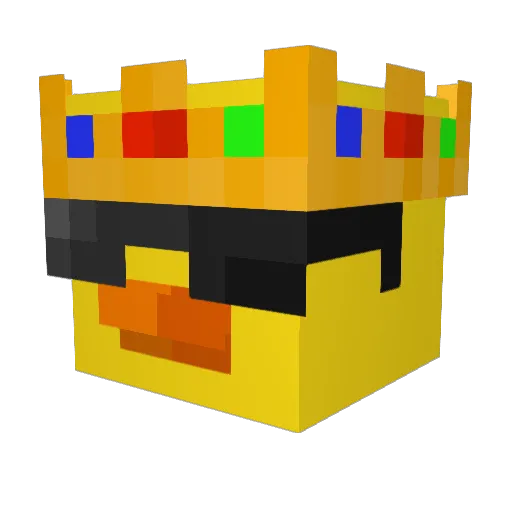 MiniMaxCZ Minecraft avatar head, 3D render