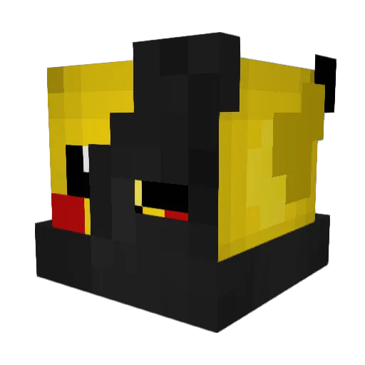 MiniMetabolismo Minecraft avatar head, 3D render