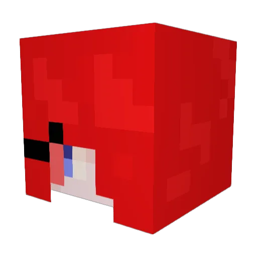 MiniMetaphysic Minecraft avatar head, 3D render