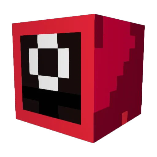 MiniMigs Minecraft avatar head, 3D render