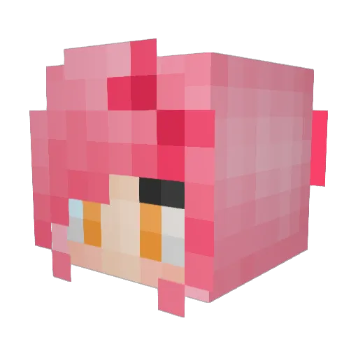 MiniMineny Minecraft avatar head, 3D render
