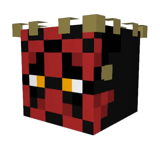MiniMitch09 Minecraft avatar head, 3D render