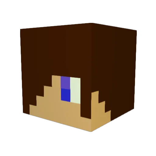 MiniMojo23 Minecraft avatar head, 3D render