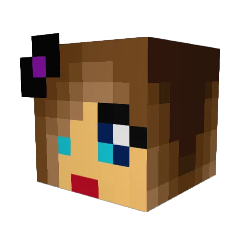 MiniMousie17 Minecraft avatar head, 3D render