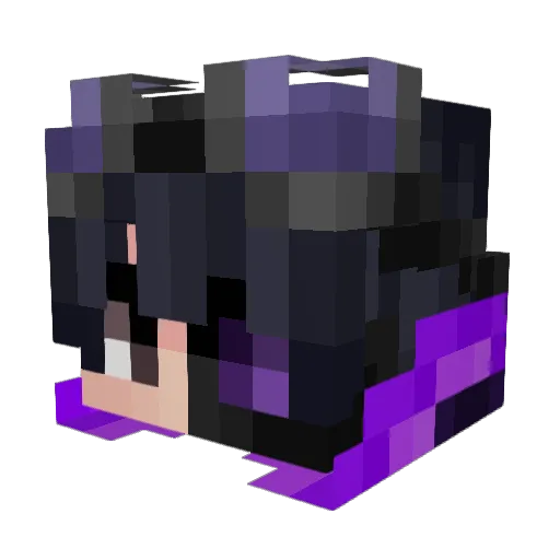 MiniNebula89890 Minecraft avatar head, 3D render