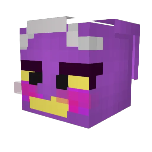 MiniNezu Minecraft avatar head, 3D render