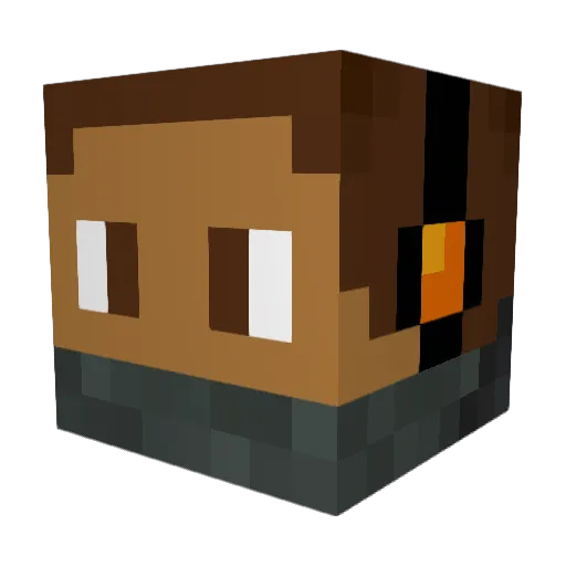 MiniNinja1324 Minecraft avatar head, 3D render