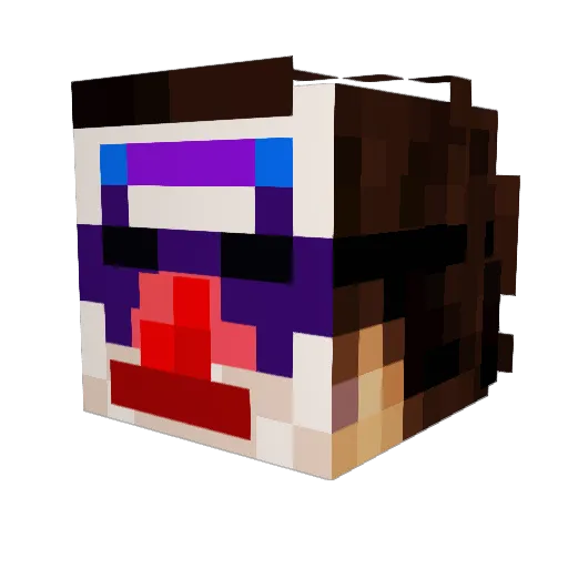 MiniOZY Minecraft avatar head, 3D render