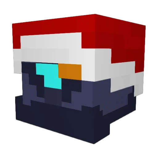 MiniPekka012 Minecraft avatar head, 3D render