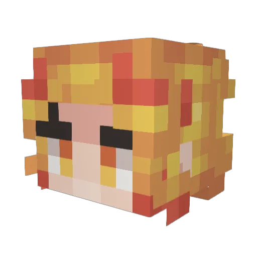 MiniRazor Minecraft avatar head, 3D render