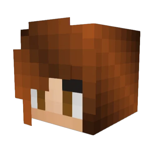 MiniReich Minecraft avatar head, 3D render