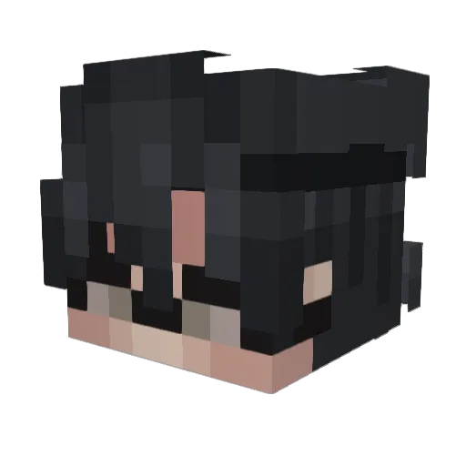 MiniScoff Minecraft avatar head, 3D render