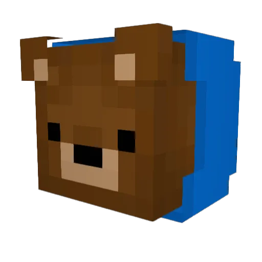MiniSeb999 Minecraft avatar head, 3D render