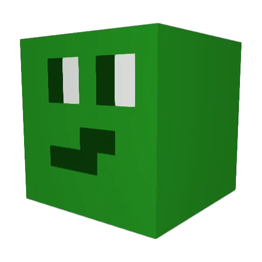 MiniSerg1234 Minecraft avatar head, 3D render
