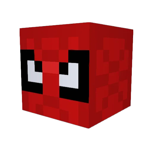 MiniSlanZX Minecraft avatar head, 3D render