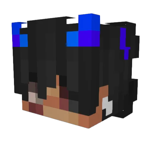MiniSpidey Minecraft avatar head, 3D render