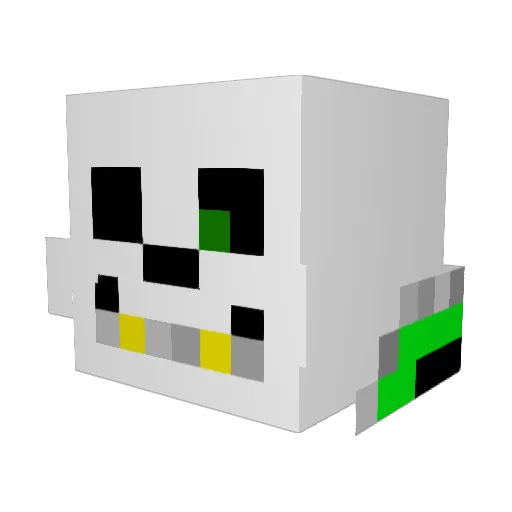 MiniStarby Minecraft avatar head, 3D render