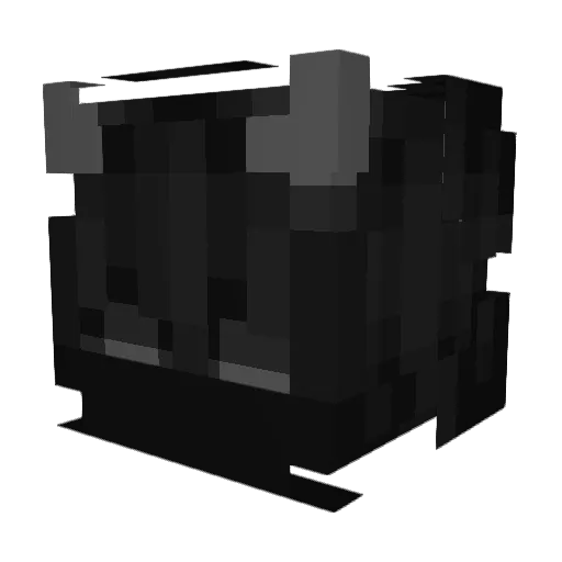 MiniSteen Minecraft avatar head, 3D render