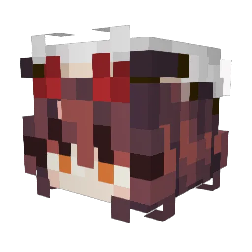 MiniTermi77 Minecraft avatar head, 3D render
