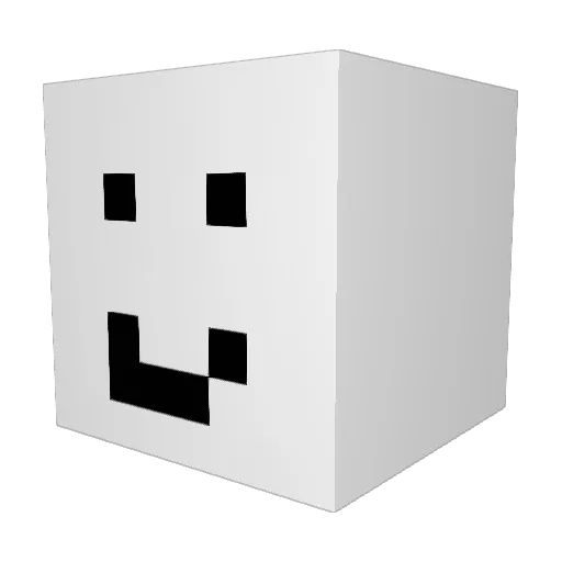 MiniTesco Minecraft avatar head, 3D render