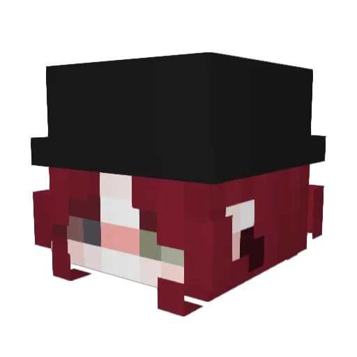 MiniTet Minecraft avatar head, 3D render