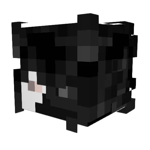 MiniVeron Minecraft avatar head, 3D render