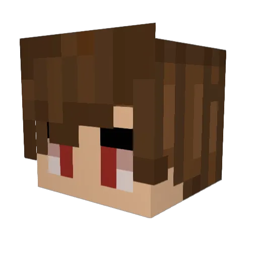 MiniWarrior321 Minecraft avatar head, 3D render