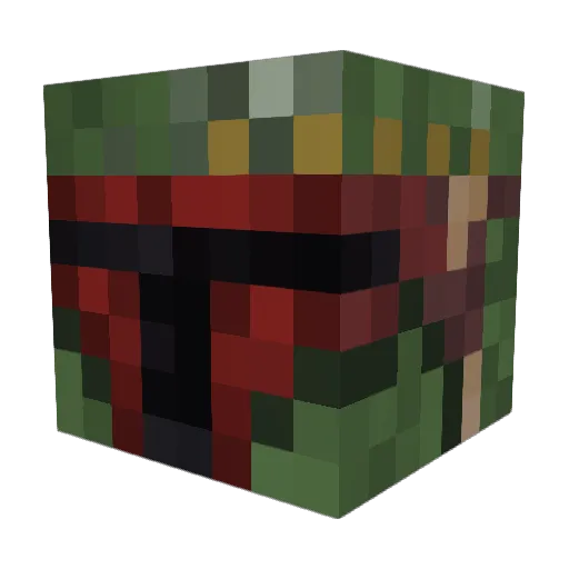 MiniWeet Minecraft avatar head, 3D render